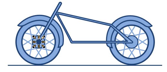рисование рамы колеса
