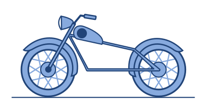 рисование мотоцикла в inkscape