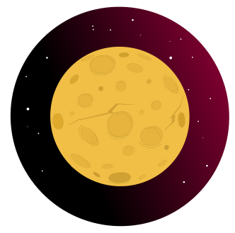 Мультяшная Луна в inkscape