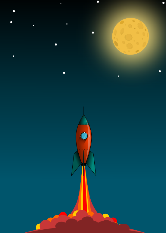 рисунок ракеты в векторе (с сайта enascor.ru)