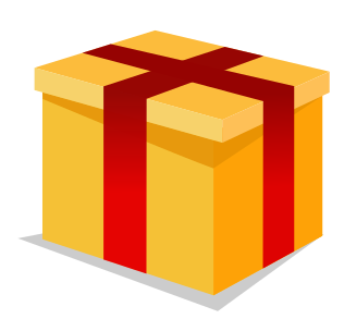 Подарочная коробка в векторе enascor.ru