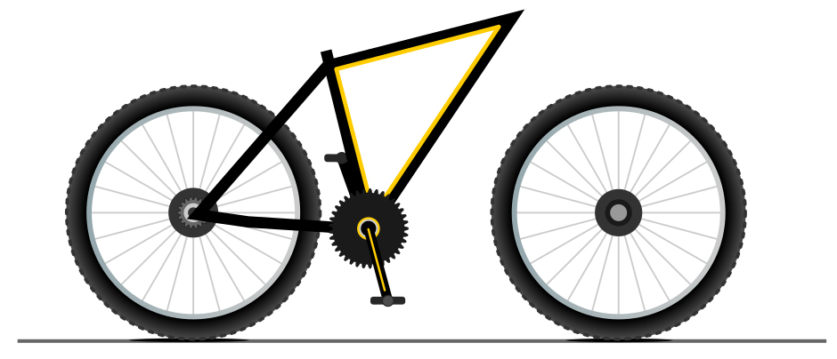 рисунок велосипеда в векоре