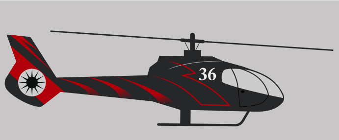 вертолет в векторе, inkscape, enascor.ru