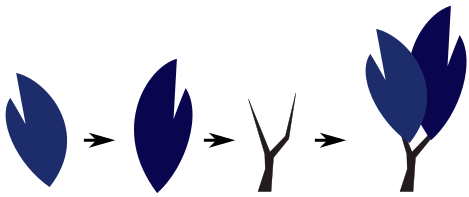 деревья вектор inkscape
