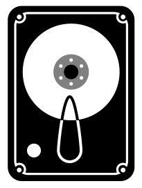 иконка жесткого диска, вектор