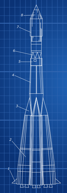 blueprint ракета Восток 1