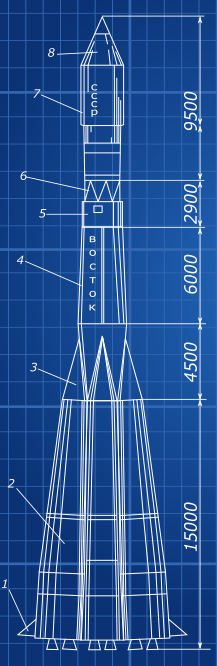 blueprint ракета восток 1