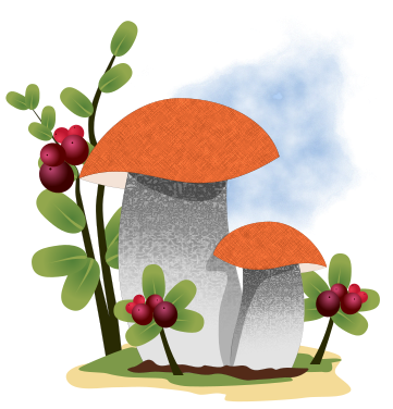 как нарисовать грибы