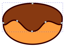рисунок пончика вектор