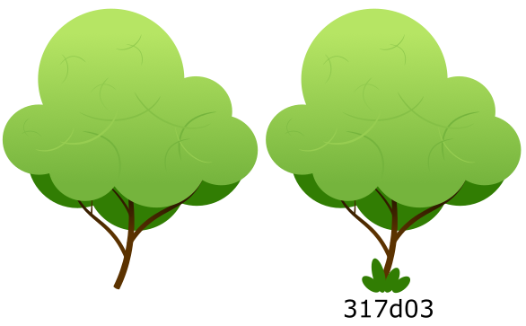 деревья вектор