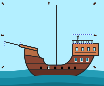 пиратский корабль рисунок