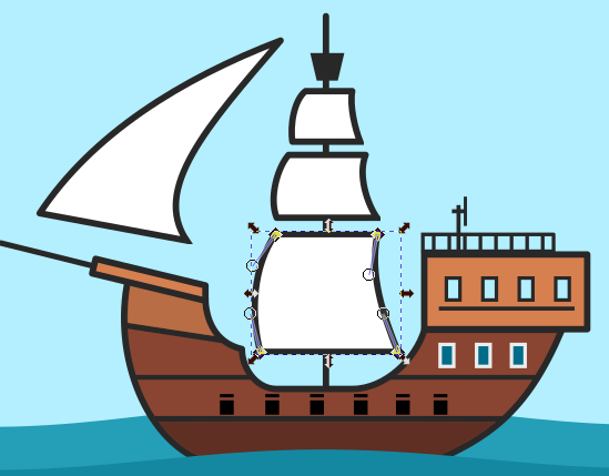 пиратский корабль рисунок