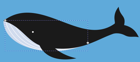 как нарисовать кита inkscape