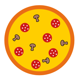 рисунок пиццы