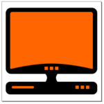 Иконка компьютера с помощью inkscape