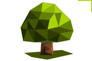 дерево low poly