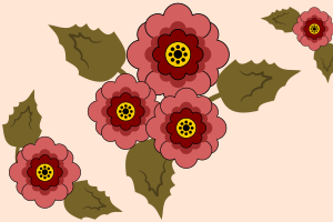 цветок в inkscape
