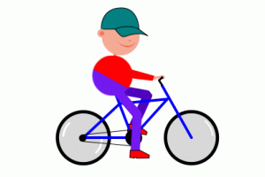 анимация велосипедиста